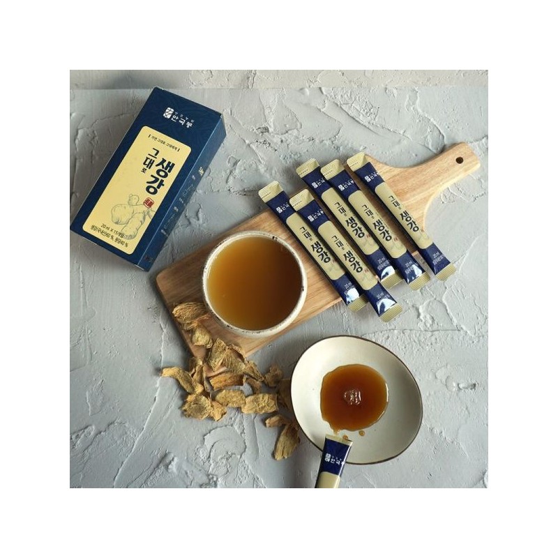 미식한가 그대로 생강 생강청 스틱생강 20ml 60포 Gourmet Ginkgo Raw