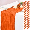 25 Pack Orange Fall Table Runner 17 x 108inch Cheesecloth