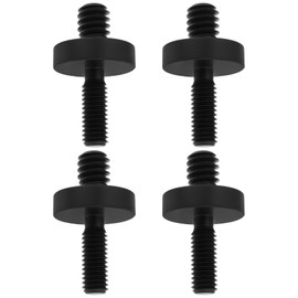 SING F LTD 4Pcs 1/4" to M5 Thread Adapter Screw Ø15 x L 26mm Suitable for Photography Tripod Equipment Camera Accessories, Black