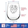 Australian Shepherd Face - Stemless Wine Glass - Unique Dog
