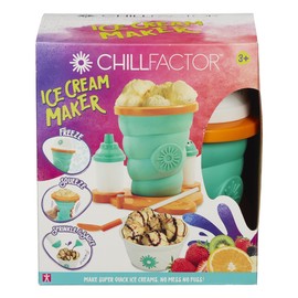 ChillFactor Ice Cream Maker with rapid freeze technology Make homemade ice cream in minutes Freeze Squeeze Enjoy Children's Kitchen toy for boys and girls