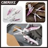 CEERAYZ 185mm Notch Scissors All Purpose Heavy Duty, Garden Shears,