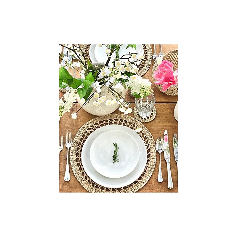 Buttercup China 8-Inch Fine Bone Coupe Plate Set of 6