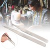 Fdit 4PCS Stainless Steel Straight & Curves Tweezer Tips Set,