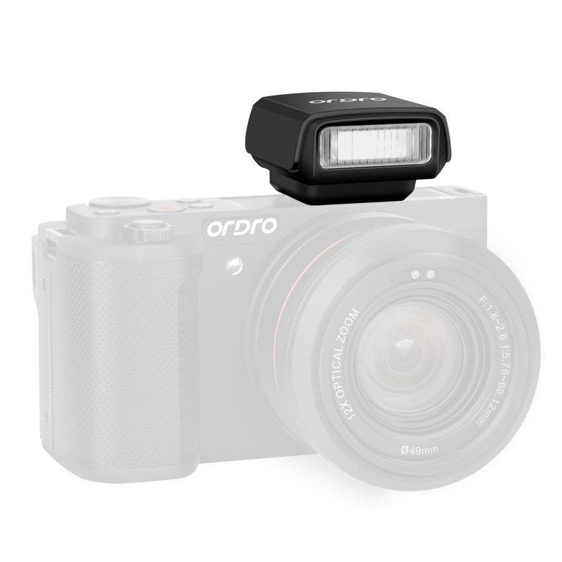 ORDRO FL-10 Flash Speedlite Camera Flash (Black)