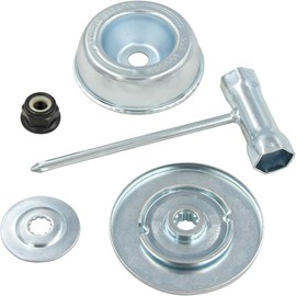 Blade Adapter Kit for Stihl FS55 FS55R FS56 FS56RC FS70R FS80 FS85 FS90 FS90R FS94 FS94R FS100RX FS110 FS120 FS130 FS130R FS240 FS250 (Thrust Plate, Collar Nut, Thrust Washer, Rider Plate, T-Wrench)