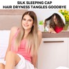 WJWINER Schlafhaube Seide, Seidenhaube Haare, Seidenhaube zum Schlafen, Schlafhaube Locken,
