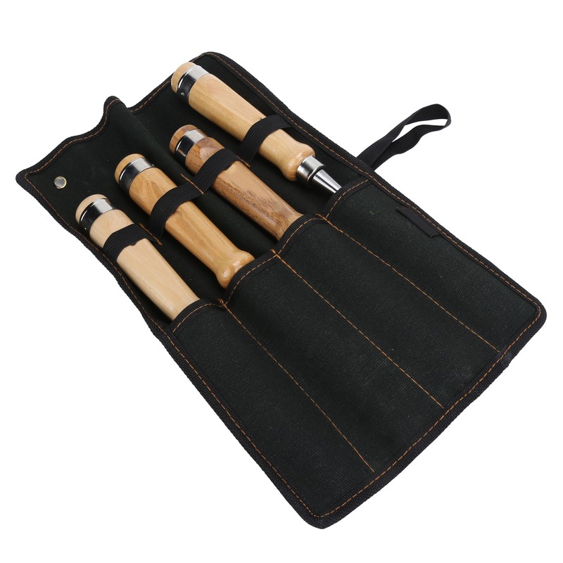 4pcs/set Wood Carving Chisel Flat Blade DIY Woodworking Hand Tool