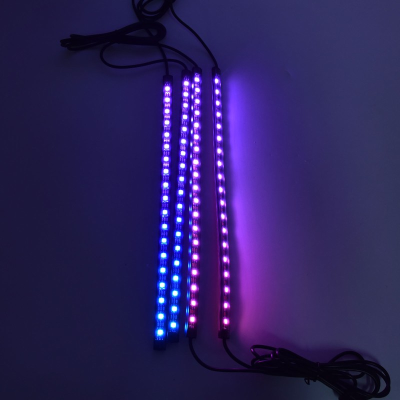 RGBW Music LED Car Interior Strip Light Music Car Interior