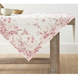 Artoid Mode Kirschblüten Zweige Frühling Tischwäsche, Saisonnal Küche Tisch Dekoration Drinnen Urlaub Party Dekor 85x85 cm