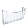 Azar Displays 250025 Clear Single Pocket Wall File with wallmount,