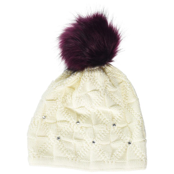 Döll Girls' Knitted Bobble Hat, White (Snow White 1050)