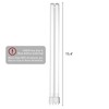 coospider-repta 2 Pack 38 Watts UV Bulb 15.4 Inch 2G111