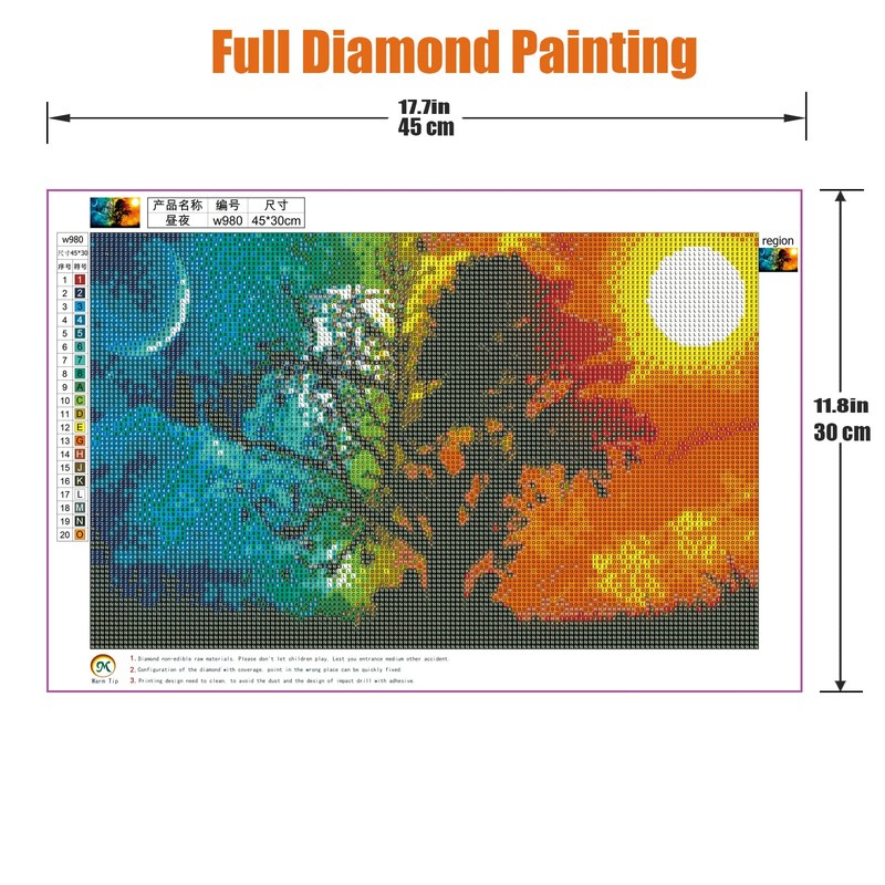 5D DIY Diamond Painting Kits Starry Sky Embroidery Rhinestone Cross