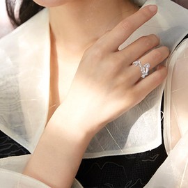 URONE Stethoscope Ring 925 Sterling Silver Adjustable Heartbeat EKG Stethoscope Ring Stethoscope Jewelry Present for Medical Student Doctor Nurse