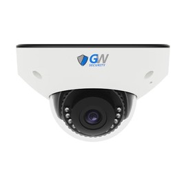 GW Security 4K 8MP TAA & NDAA Compliant Outdoor Indoor Face Recognition Human/Vehicle AI Detection Microphone PoE IP Weatherproof Mini Dome Security Camera (GW863301M)