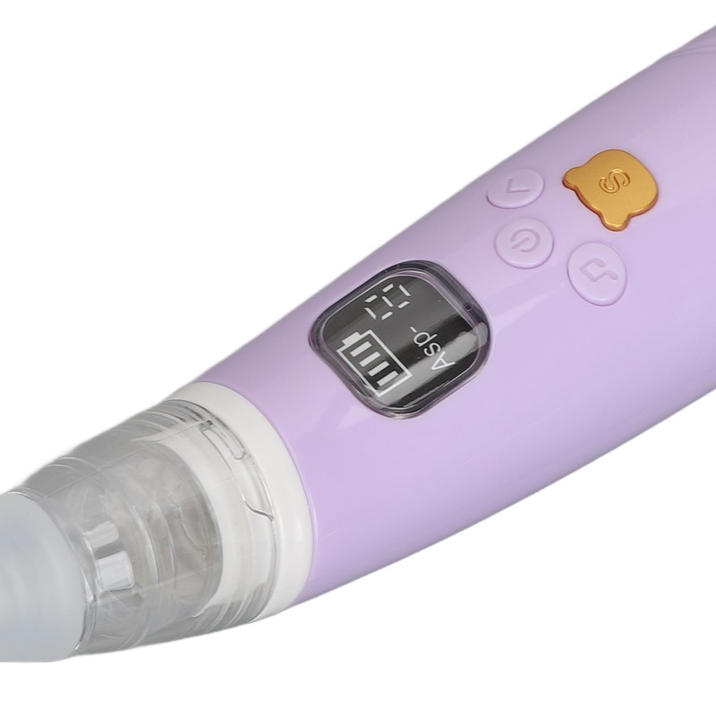 Electronic Infant Nose Aspirator Adjustable Suction Level Music Light Soothe