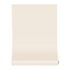 KIBOHOME 394''x23.6'' Cream Wallpaper Peel and Stick Contact Paper Beige Matte Textured Solid Color Self Adhesive Wall Paper Removable Renter Friendly for Cabinets Drawers Bedroom Kitchen