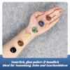 24-Piece Gemstone Set, Polished Tumbled Stones for Children and Collectors