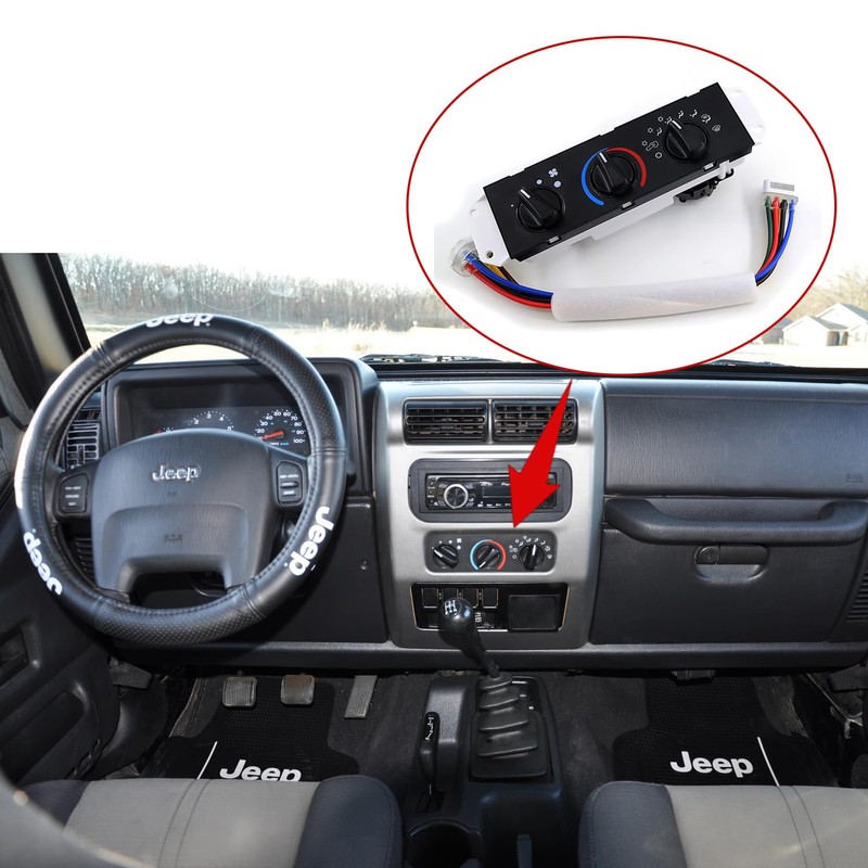 HVAC Climate Control Panel with Blower Motor Switch for 1999