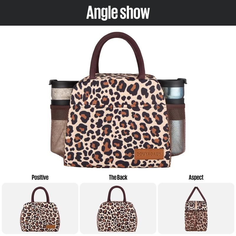 douyadady Lunch Bag Women/Men Lunch Box Women/Men (leopard)