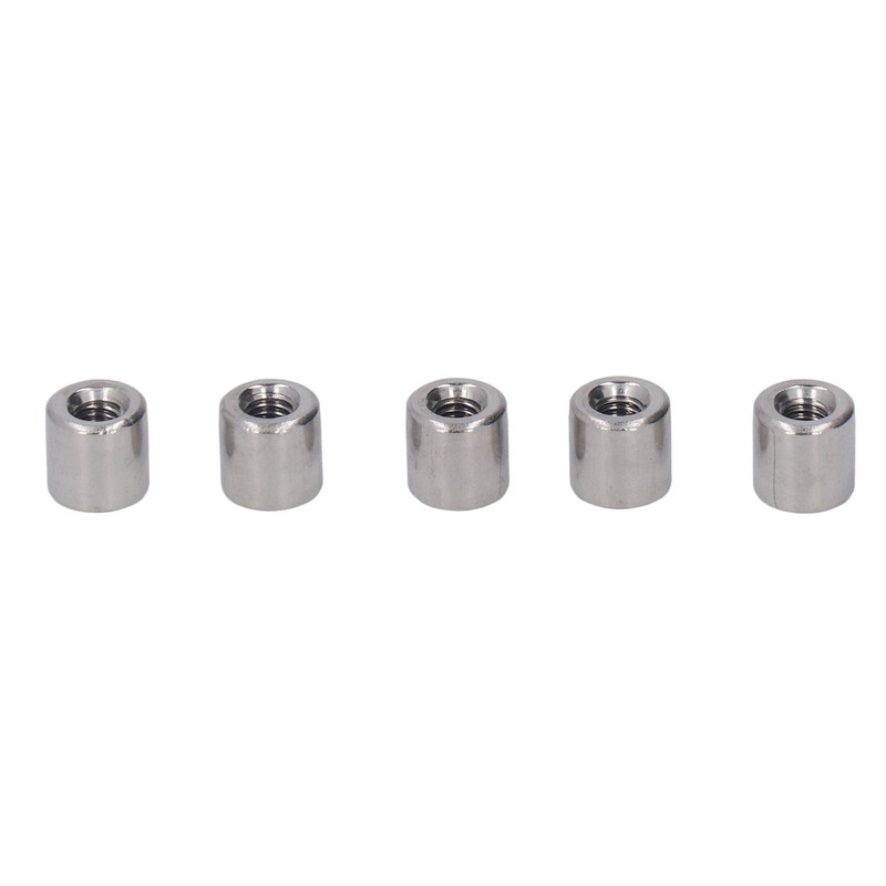 50Pcs Coupling Nut Round M4 Stainless Steel Rod Connector Nut