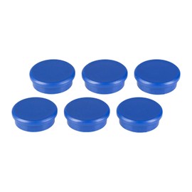 IDENA 377026 Magnets, Set of 6, Diameter 6 Stück, rund, blau