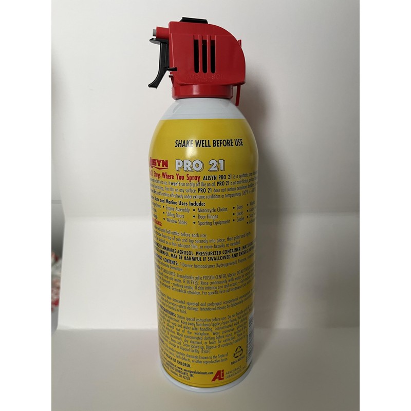 Pro 21 Synthetic Spray Lubricant, Multi-Purpose, No-Drip Formula, Great for