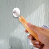 Wallpaper Seam Roller, 2 Pcs Wooden Handle Wallpaper Scorer Tools