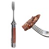 Spring Fork Rosewood Handle Stainless Steel Foldable Spring Fork for