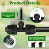 Kalolary 8PCS 1/2'' to 1/4'' Drip Irrigation Fittings Barbed Tee