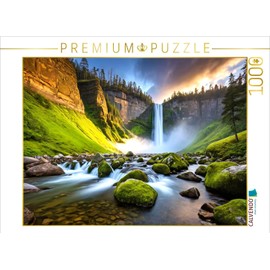 CALVENDO Puzzle Waterfall River - Hidden Highlands | Size