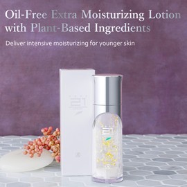 ROYAL HERB 21 LOTION Face, Neck and Décolleté Moisturizer with Aloe Vera, Hyaluronic Acid, Yeast Extract and Gold, 1.18 FL OZ / 35ml