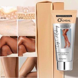 Wasserfestes Bein- und Körper-Makeup, kein Übertragen, Beinvenen, Narben und Tattoos abdecken, leicht aufzutragen, lang anhaltende Body Foundation (2# Medium Golw, 3.4 FL OZ)