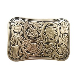 Belt Buckle Western Ornament Vintage Brass, brass