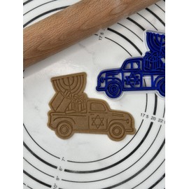Hanukkah Truck Cookie Cutter & Mold Produced by 3D Kitchen Art