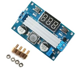 Kiro&Seeu LTC1871 Boost Power Module High Power DC-DC 100W Adjustable Output 3.5-35v Step up Power Supply Converter Module Board with LED Digital Display Voltmeter, C1871-MD-1pcs