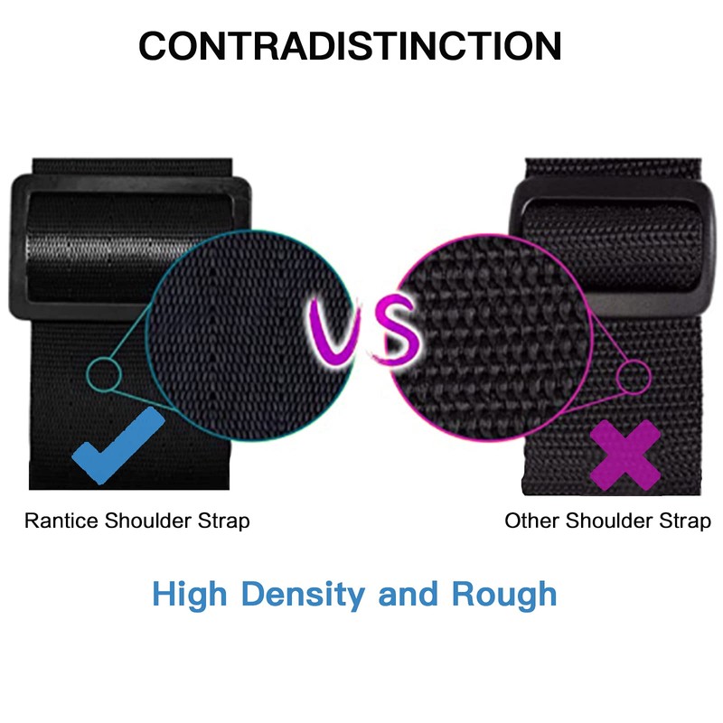 rantice Adjustable removable shoulder straps for Tablet Case (Black)