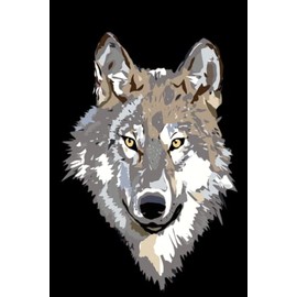 Majestic Wolf Journal: 200 Page Journal