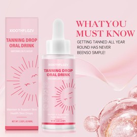 Sunless Tanning Drops - Natural & Organic Ingredients, Suitable for All Skin Types, Self Tanner Tanning Oil for a Streak-Free, Natural-Looking Glow