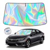 KDM Laser Silver Style Windshield Sun Shade Fit for 2016-2021