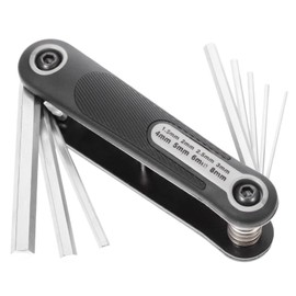 KONTONTY Hexagonal Wrench Set 8pc Folding Key Tool Kit Home Tool Ratchet Set Bike Repair