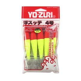 DUEL(デュエル) 浮スッテカン布巻 5本入 TY2 4.0号 LRY 夜光/赤×黄 D54