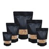 50pcs Window Standup Bags With Window, Resealable Food Bags Ziplock