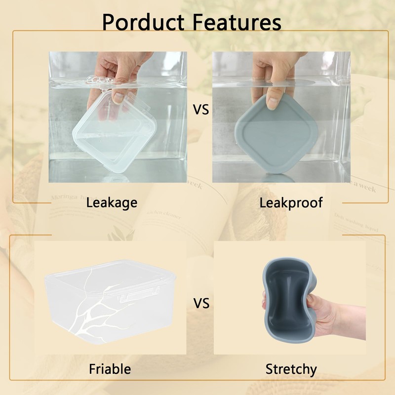 Square Travel Soap Case, Bar Soap Holder for Dr Squatch,