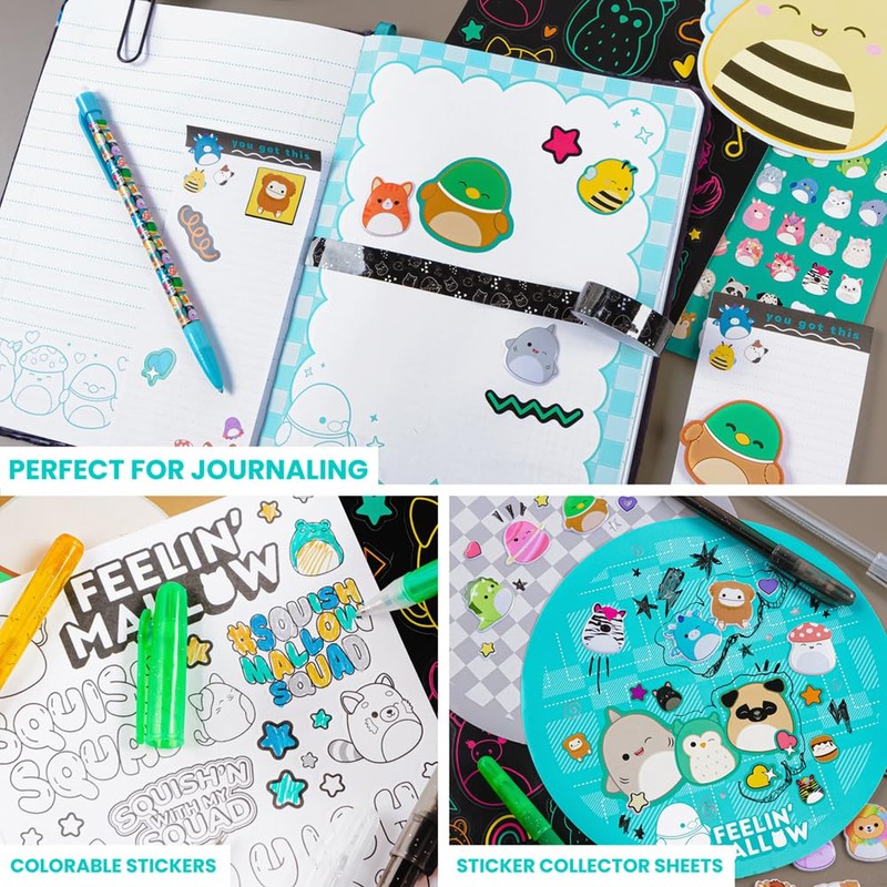 Fashion Angels Squishmallow Stationery Super Set, All About Squish (6+