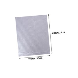 LALAFINA 10 Pcs Sound Insulation Pad Mats Dampening Soundproof Absorbing Anti- Foam Car Insulation Auto Sound Deadening Material Sound Proof Padding Sound Deadener for Cars Silver Cotton