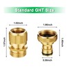 SOMDARHK Garden Hose Quick Connect 3/4" GHT Leak-Proof Solid Brass
