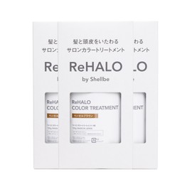 ReHALO Color Treatment, Hazel Brown, 5.3 oz (150 g) (3 Pieces) for Gray Hair, Nondiamine HB3