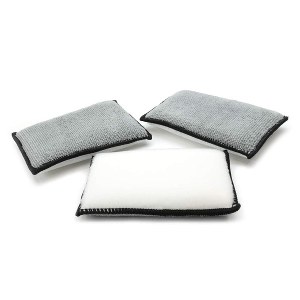 Scrub Ninja - Esponja de limpieza interior (5 x 3 pulgadas) para limpieza de cuero, plástico, vinilo y tapicería